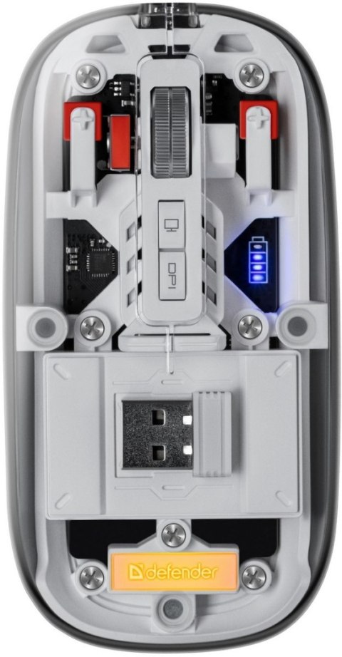 MYSZ DEFENDER IXES MM-9998 RF+BT TRANSPARENT