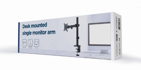 GEMBIRD BIURKOWE REGULOWANE RAMIĘ/UCHWYT NA MONITOR 17-32, VESA 100X100MM, DO 9 KG