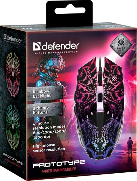 MYSZ DEFENDER PROTOTYPE GM-670L OPTIC 2400dpi 6P