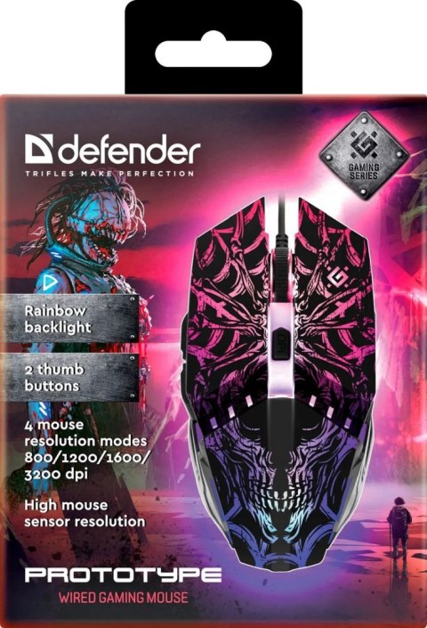 MYSZ DEFENDER PROTOTYPE GM-670L OPTIC 2400dpi 6P