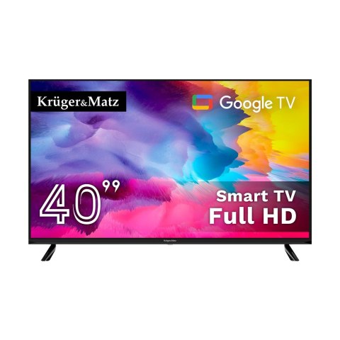 Telewizor Kruger&Matz 40"; FHD Google TV DVB-T2/T/C H.265 HEVC