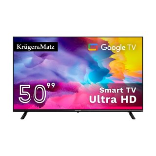 Telewizor Kruger&Matz 50"; UHD Google TV DVB-T2/T/C H.265 HEVC