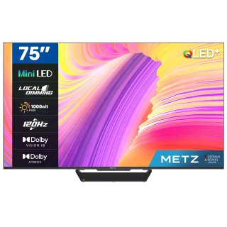 Telewizor 75" METZ MiniLED 75MNE9000Z 120Hz 4K Ultra HD Google TV HDR HLG Dolby VISION-ATMOS