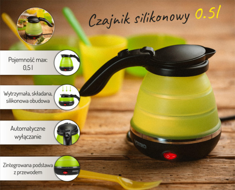 Czajnik Silikonowy Turystyczny 0,5L Camry CR 1265