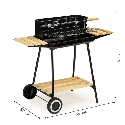 Grill ogrodowy węglowy z półkami MultiGarden 2 ruszty