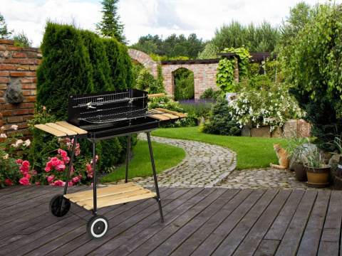 Grill ogrodowy węglowy z półkami MultiGarden 2 ruszty