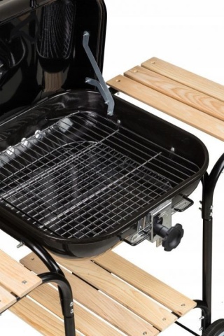 Grill ogrodowy węglowy z półkami i regulacją rusztu MultiGarden