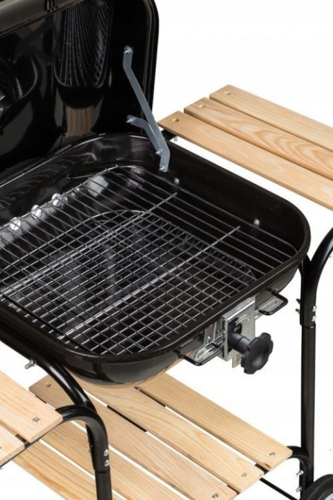 Grill ogrodowy węglowy z półkami i regulacją rusztu MultiGarden