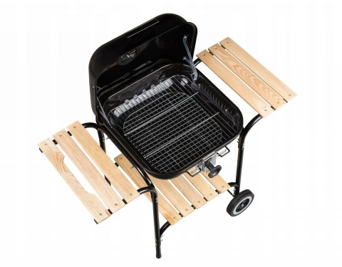 Grill ogrodowy węglowy z półkami i regulacją rusztu MultiGarden