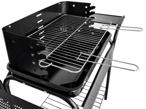 Grill ogrodowy węglowy z półkami i regulacją rusztu MultiGarden