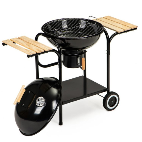 Grill ogrodowy węglowy z pokrywą i półkami MultiGarden