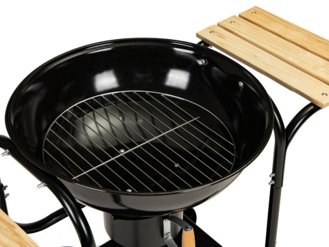Grill ogrodowy węglowy z pokrywą i półkami MultiGarden