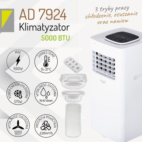 Klimatyzator 3W1 Adler AD 7924