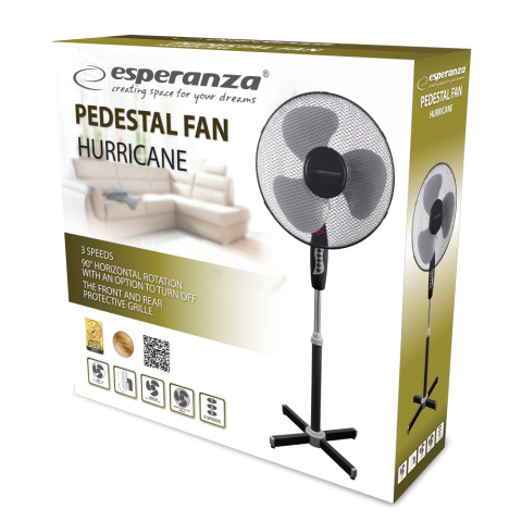 Wentylator stojący 16'' obrotowy ESPERANZA HURRICANE