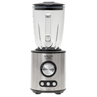 Blender kielichowy Adler AD 4078 1700W 1.5L szklany smoothie kruszenie lodu INOX