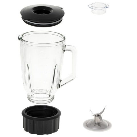 BLENDER KIELICHOWY KUCHENNY MIKSER SZKLANY 1.5L 1700W 20000RPM MOCNY STAL