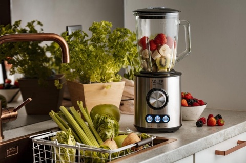 BLENDER KIELICHOWY KUCHENNY MIKSER SZKLANY 1.5L 1700W 20000RPM MOCNY STAL