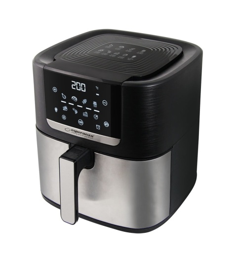FRYTKOWNICA BEZTŁUSZCZOWA AIRFRYER 8L1700W POJEMNA CZARNA MOCNA 8 TRYBÓW