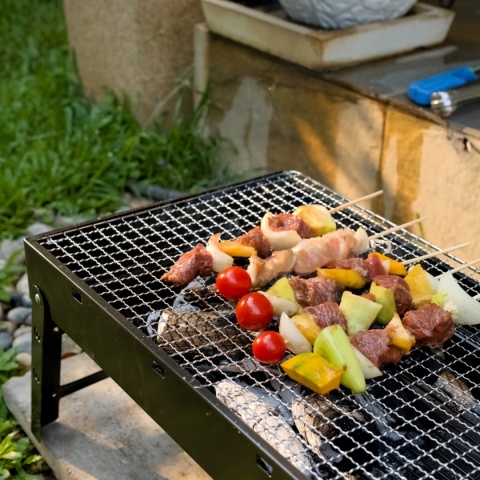 Grill przenośny składany Duży 60x20x37cm