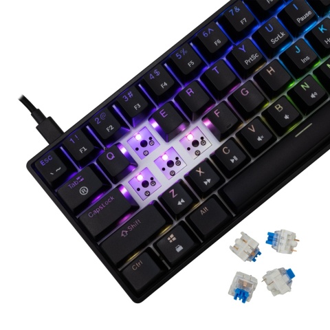 Klawiatura Mechaniczna SHINOBI 2 Black - Blue switches