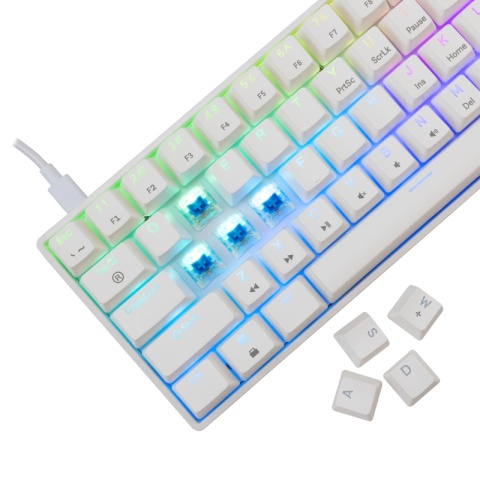 Klawiatura Mechaniczna SHINOBI 2 White - BLUE switch
