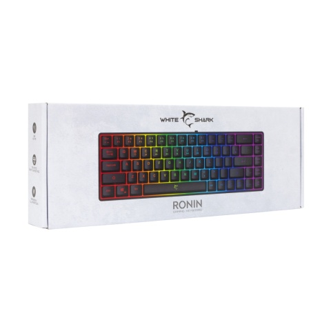 KLAWIATURA GAMINGOWA MEMBRANOWA 60 % podświetlana RGB LED MAŁA PRZEWODOWA