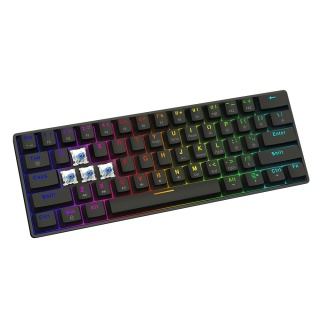 Klawiatura mechaniczna Savio BLACKOUT X2 RGB Hot Swap OUTEMU Blue USB dla graczy