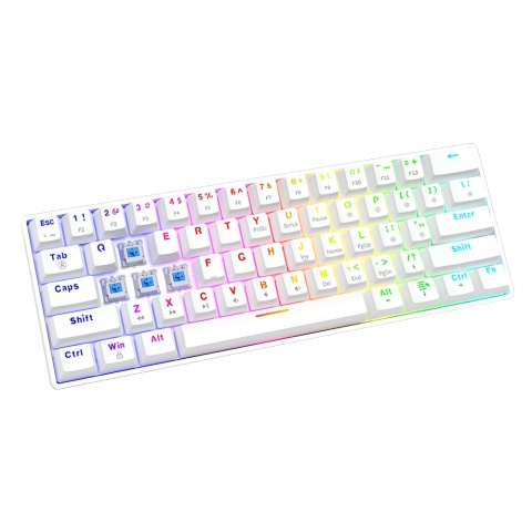 Klawiatura mechaniczna Savio Whiteout X2 Blue Outemu Hot Swap