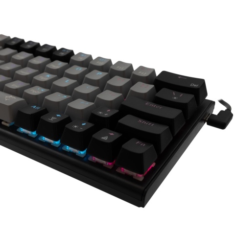 Klawiatura mechaniczna WAKIZASHI-2 / Greyblack RED switch