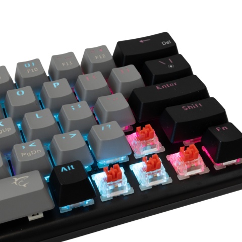 Klawiatura mechaniczna WAKIZASHI-2 / Greyblack RED switch