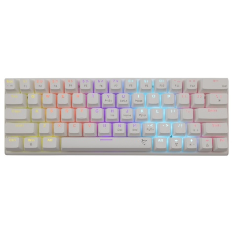 Klawiatura mechaniczna WAKIZASHI-2 / White RED switch