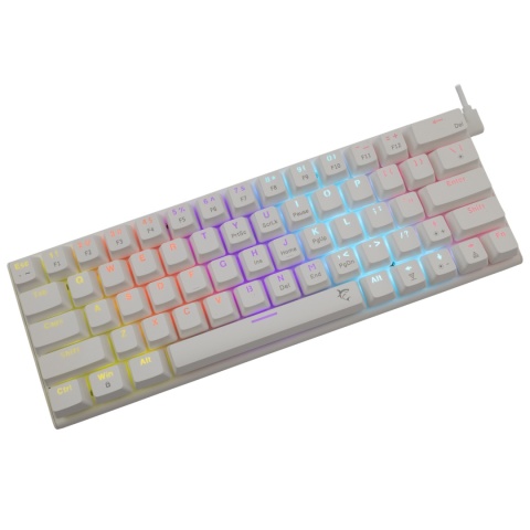 Klawiatura mechaniczna WAKIZASHI-2 / White RED switch