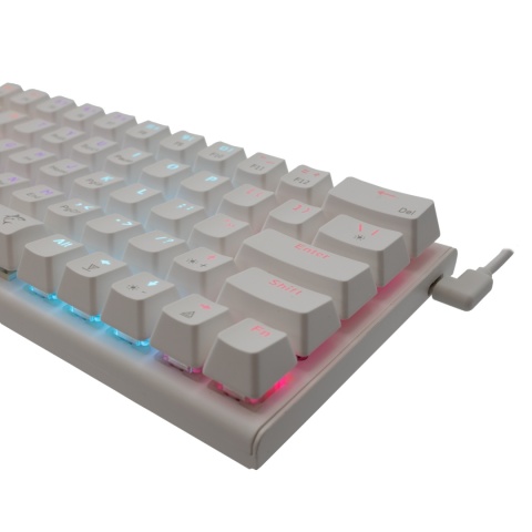 Klawiatura mechaniczna WAKIZASHI-2 / White RED switch