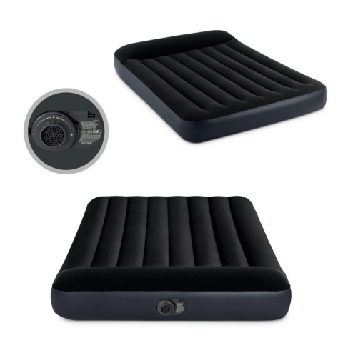 Materac dmuchany z pompką welur Intex 64148ND