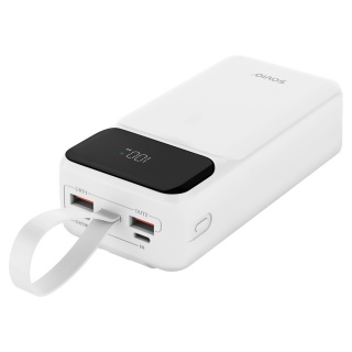 Powerbank SAVIO BA-11 30000mAh 20W Power Delivery Quick Charge USB-C biały
