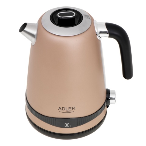 Adler AD 1295 gold Czajnik metalowy 1,7L z LCD oraz regulacją temperatury