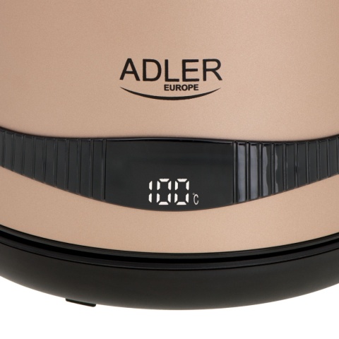Adler AD 1295 gold Czajnik metalowy 1,7L z LCD oraz regulacją temperatury