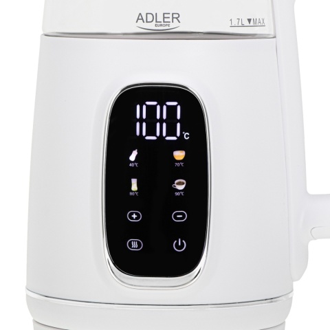 Czajnik elektryczny szklany 1,7L Adler AD 1305 Regulacja temperatury