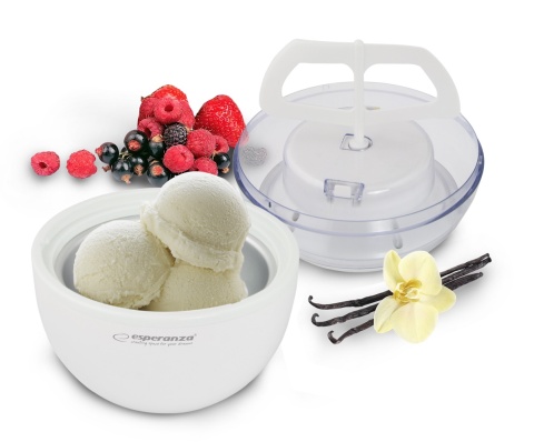 Maszynka Do Lodów Esperanza VANILLA Biała