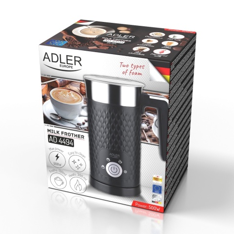 Spieniacz do mleka Adler AD 4494 Czarny