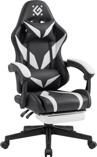 FOTEL DEFENDER ASPECT BIAŁO-CZARNY GAMING