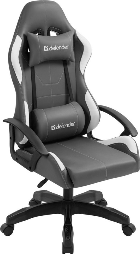 FOTEL DEFENDER CHROMOS BIAŁO-SZARY GAMING