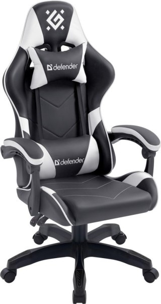 FOTEL DEFENDER COMPANION BIAŁO-CZARNY GAMING