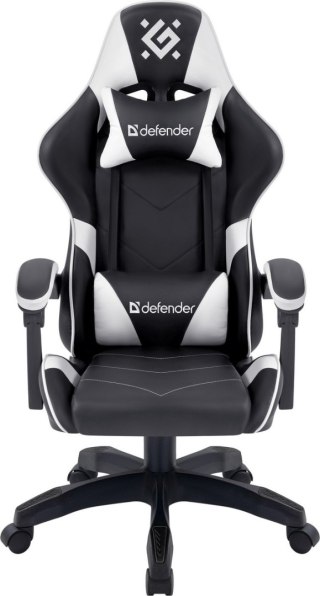 FOTEL DEFENDER COMPANION BIAŁO-CZARNY GAMING