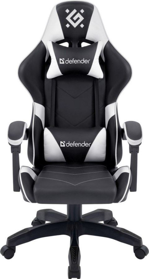 FOTEL DEFENDER COMPANION BIAŁO-CZARNY GAMING