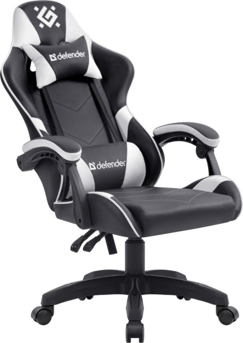 FOTEL DEFENDER COMPANION BIAŁO-CZARNY GAMING