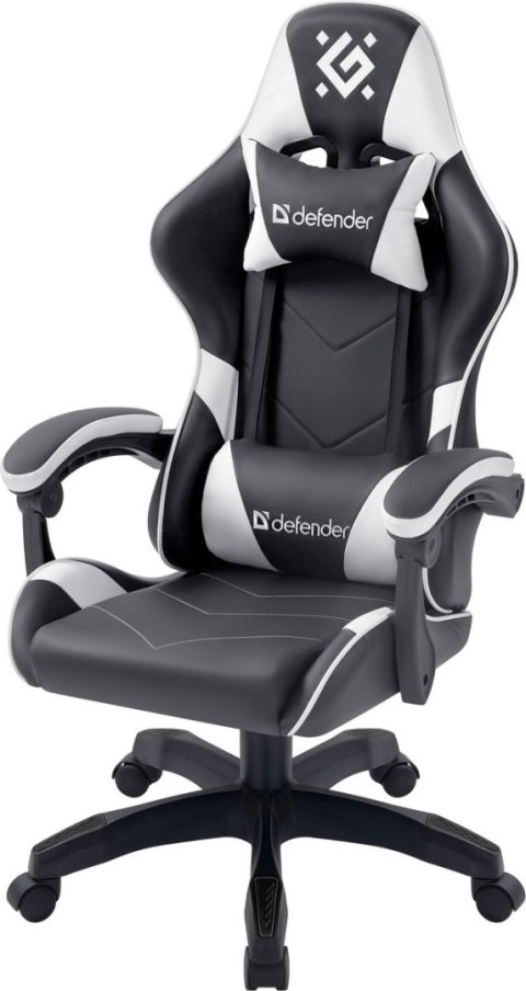 FOTEL DEFENDER COMPANION BIAŁO-CZARNY GAMING