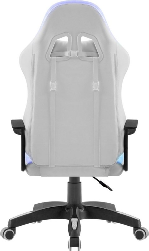 FOTEL DEFENDER FACTOR X BIAŁY RGB GAMING