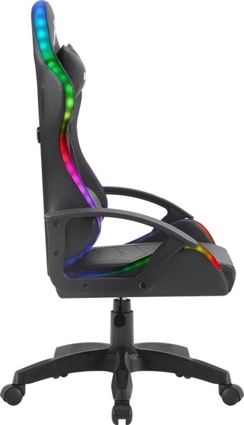 FOTEL DEFENDER FACTOR X CZARNY RGB GAMING