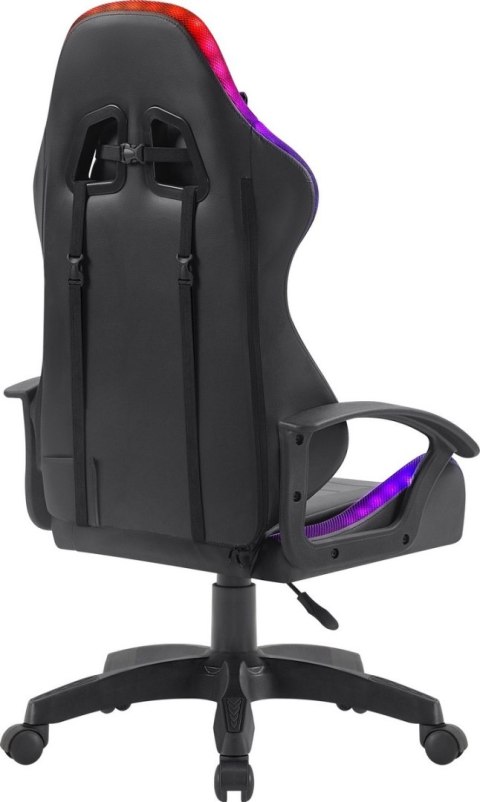 FOTEL DEFENDER FACTOR X CZARNY RGB GAMING